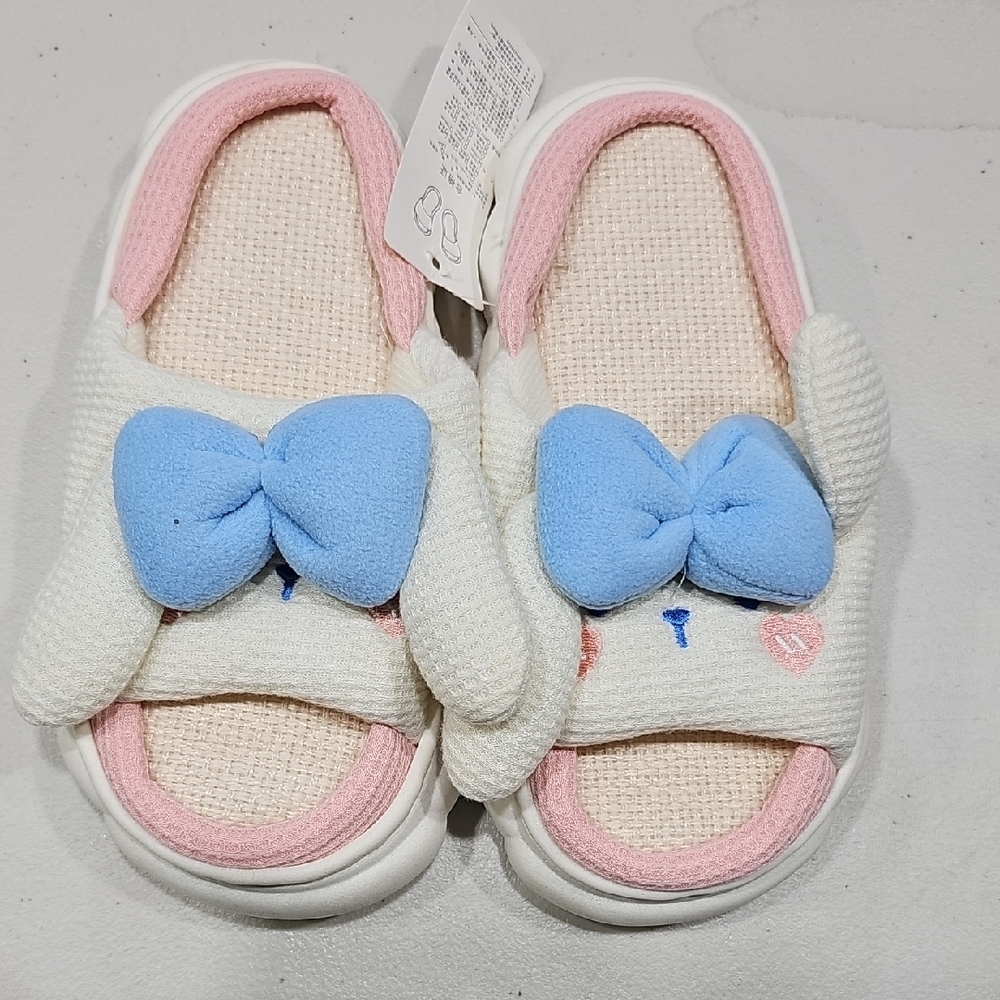 Hello Kitty Pink and Blue Kids Slippers